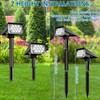 T-SUNUS Solar Garden Spotlight, Solar Lights for Outdoors, IP65 Waterproof,