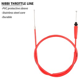 NIBBI Throttle Cable 93.5cm, Universal Replacement Motorcycle 36.8" Adjustable Throttle Cable, For Dirt Bike Pit Bike YAMAHA Kawasaki Honda Apollo Motocross