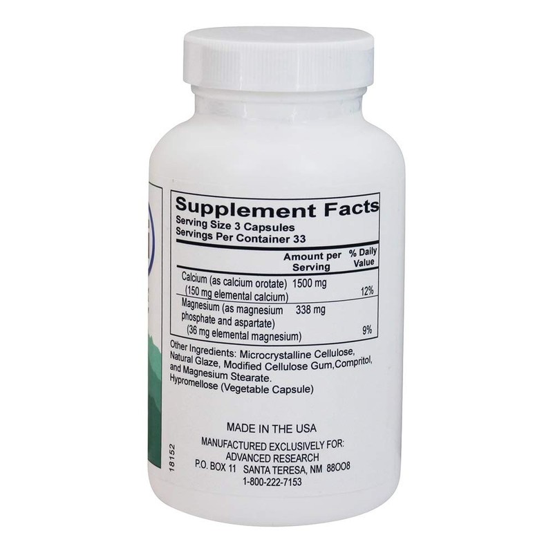 NCI Advanced Research Dr. Hans Nieper Calcium Orotate Capsules, 100