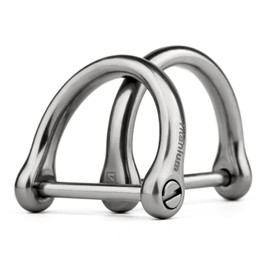 TISUR Keyring Titanium Extra Large D-Ring Key Car Motorcycle Keychain Smart Ring D-Ring Keychain with Driver, gray
