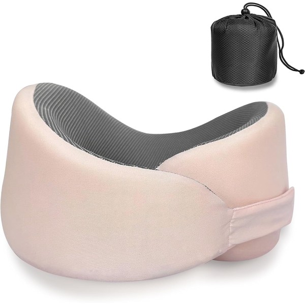 Waadiot Travel Pillow for Neck Head Chin Support, Adjustable Velcro