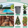 sanyi Plant Caddy with Wheels Heavy Duty, 15-21" Adjustable Plant