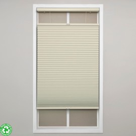 Eclipse Blackout Top Down Bottom Up Cellular Shades - Cordless Window Covering for Home or Office, Energy-Saving Light Filtering Shades, Easy Lift System - Alabaster, 23 W x 64 L
