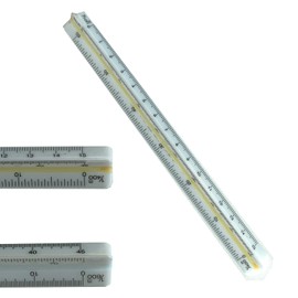Triangular Scale, 5.9 inches (15 cm), Drafting Supplies, 1 Piece, Plastic, High Precision, Special Scale Scale, Durable, Large Scale