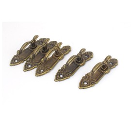 Recogwood 5Pcs Curtain Tieback Hold Back Hooks, Screw Mount Tassels Holder Hook Bronze