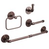 NearMoon 4 Pieces Industrial Pipe Bathroom Hardware Set, Include 18