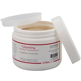 Aurawerk Fuß-Peeling, Beinpeeling mit Ringelblume und Aprikosenkernen für gepflegte, weiche Füße u. Beine, 250ml