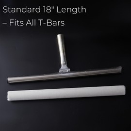 T Bar Refill Sleeves for Wood Floors – 3 Pack 18 Inch Nylon Bristle Replacement Heads for Floor Coater Applicator | Slide-On Brush Sleeve for Polyurethane and Water-Based Floor Finishes