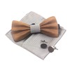 Cyriacus Wooden Bow Tie Set Men's Wooden Bow Tie Set