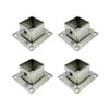 Yuqim 4 Pack Post Bases Square Deck Post Brackets Post