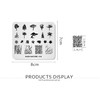 Rolabling Tropical Scenery Nail Art Stamping Plates - Stamping Templates