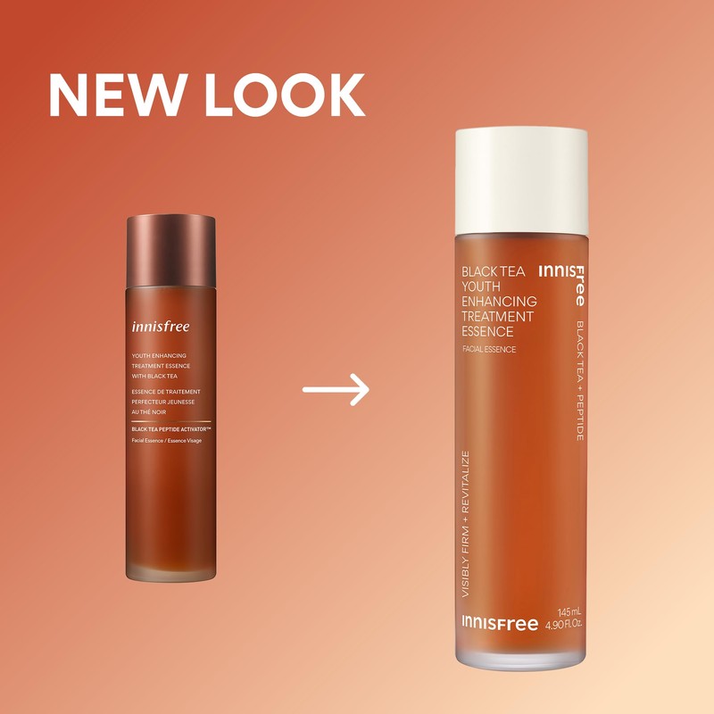 innisfree Black Tea Youth Essence, Korean Anti-Aging Treatment with Niacinamide