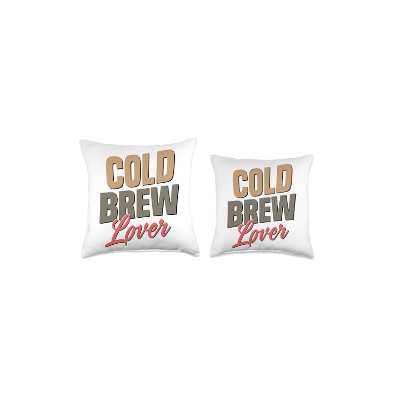 Cold Brew Lover Iced Coffee Lover Espresso Latte Throw Pillow