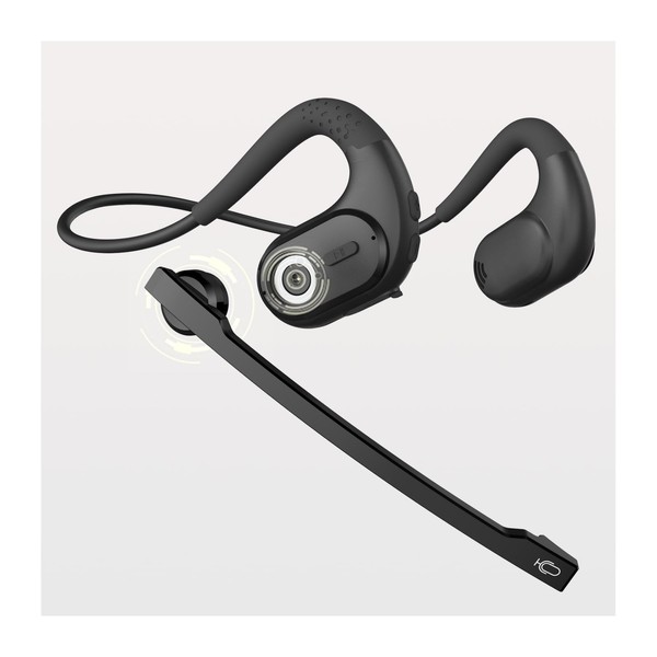 Bluetooth Headset, 2023 Fall Industry Design, Detachable Microphone, Earphones, Headset, Includes Microphone, Binaural, Earhook, Air Conduction, Bluetooth 5.3, EDR AAC Compatible, Mute Function, 2 Devices Simultaneously, ENC Noise Canceling, Type-c Charg
