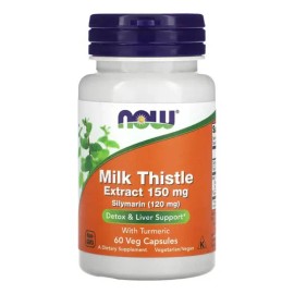 Now - Milk Thistle Extract - 150mg - 60 Vegancaps - Sin sabor                                                                                         