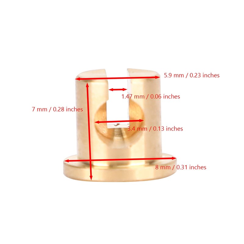 Topteng Universal Carburetor Throttle Cable End Joint Guide Nut fits