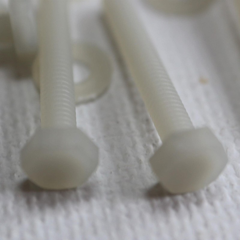 50 x Glass Filled Reinforced Super Nylon Hex Head, M3
