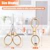 2PCS Folding Scissors, Portable Travel Scissor, Gift for Men Glasses