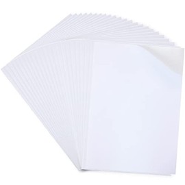 BILLIOTEAM 22 Sheet A4 Size White Double Sided Tape,8.27" x 11.42",Arts Crafts Adhesive Tape Strong Sticky Tape for DIY Arts Craft Photo Albums Home Decoration
