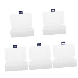 Tofficu 5pcs Saw Blades Storage Box Durable Material Compartment Organizer for Parts Rectangular Design Portable Tool Box for Efficient Storage and Easy Identification