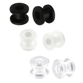 JFORYOU Ear Tunnels Gauge Plugs Acrylic Round Shaped Ear Expander Gauges Ear Piercing Ear Stretcher for Women and Men