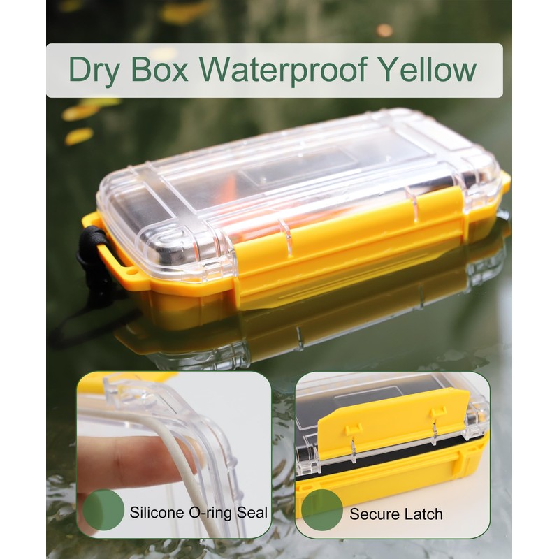 Uxwuy Waterproof Box Dry Box for Kayaking Boat Waterproof Storage