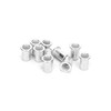 200pcs Professional Aluminum Rivet Nut Threaded Insert Nut Fastener Accessory