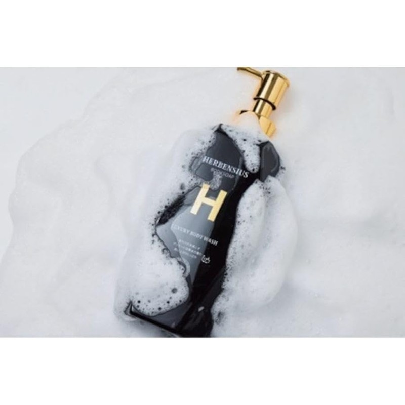 HERBENSIUS Luxury Shampoo, Treatment, Body Soap, 16.9 fl oz (500
