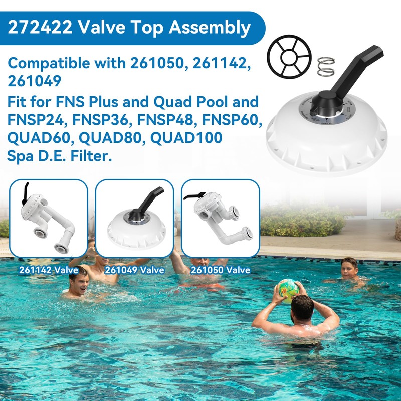 272422 Valve Top Assembly Compatible with 2 Inch Hiflow Pool