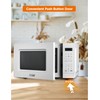 COMMERCIAL CHEF 0.7 Cu Ft Microwave with 10 Power Levels,