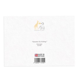 M & G Mustard & Gray Sports Themed Greeting Cards – Unique Designs for Sports Fans, Birthday & Special Occasion Cards (Fly Fishing)
