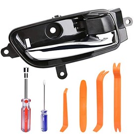 RISTOW Door Handle Passenger Side Inside Interior with Repair Kit for 2013-2017 Nissan Altima Pathfinder, 2015-2017 Nissan Titan, 2016-2017 Titan XD, 2015-2017 Nissan Murano