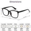 VISOONE Blue Light Blocking Glasses Square with Anti Computer Glare