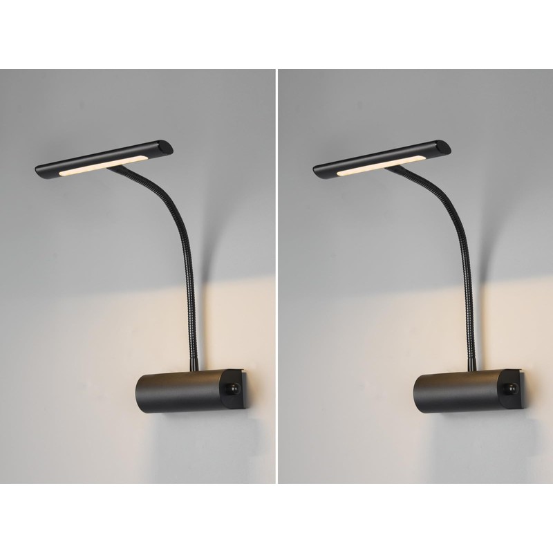 Set of 2 Dimmable Picture Lights with Flexible Arm Matte
