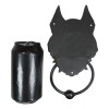 Ebros Full Moon Gothic Chained Wolf Gargoyle Door Knocker 8.25"Tall