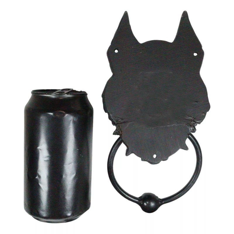 Ebros Full Moon Gothic Chained Wolf Gargoyle Door Knocker 8.25"Tall