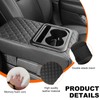 Gasedin Center Console Armrest Pillow, 14.0"×8.3" Soft Leather Waterproof Armrest
