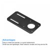 sourcing map Motor Bracket Motor Mounting Holder 100x50mm Black for