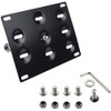 Dewhel Front Bumper Tow Hook License Plate Mount Bracket Holder