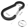 sprookber 2" Small Carabiner Clip, D Ring Caribeener, Spring Snap