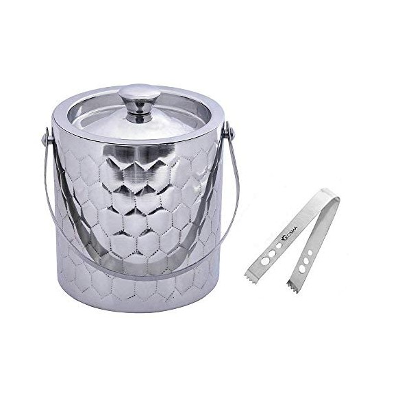 Kosma Limited Edition Designer Double Wall Ice Bucket Stainless Steel