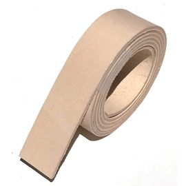 Dangerous Threads Natural Veg Tan 8/9 ounce Leather Belt Blank, Long Strip 1.5" x 60", Natural, One Size