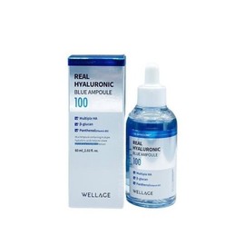 Wellage Real Hyaluronic Blue 100 Ampoule 60ml / 웰라쥬 리얼 히알루로닉 블루 100 앰플 60ml