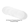 200Pcs Transparent Badge Film Protective Clear PVC Multi Purpose Badge