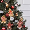 Christmas Tree Decorations, 12 Pieces, Traditional Ginger Man, Gingerbread Man