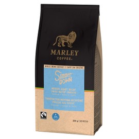 Marley Coffee Simmer Down Decaf Ground Coffee, Swiss Water Process, Medium Roast, 10 Ounces