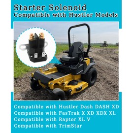 GIBACAD 606445 Lawn Mowers Starter Solenoid Fits for Hustler Dash Dash XD,Raptor XL for FasTrak X XD XDX XL for TrimStar and Other Tractor Lawn Mowers