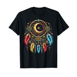Boho Dream Catcher Feather Bohemian Indian Art Dreamcatcher T-Shirt