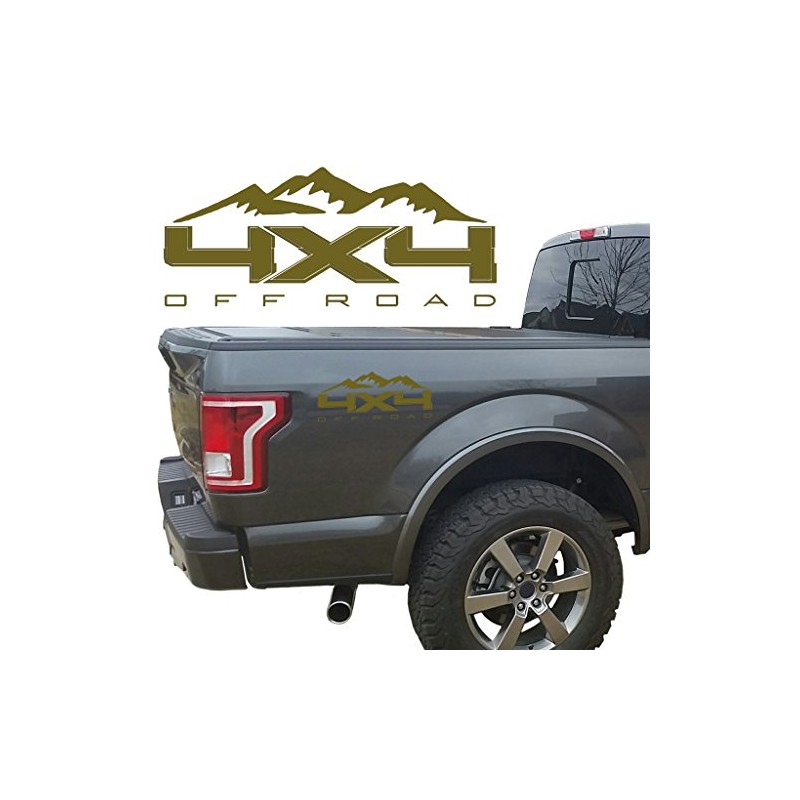 4X4 Off Road Mountain Bedside Vinyl Decal for Ford Trucks