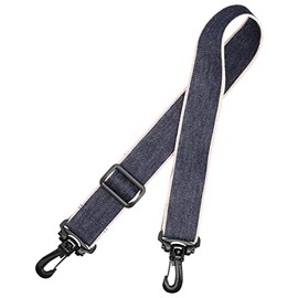 No Border FABLT SC40 Shoulder Belt, 1.6 inches (40 mm) Width, Made in Japan, Okayama Denim (Navy)